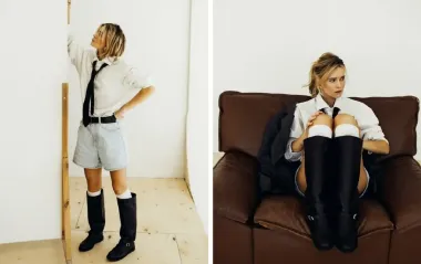 Екатерина Кузнецова показала стильный "лук" с трендовыми жокейскими сапогами