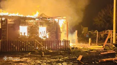 Russians attack Chernihiv Oblast: fires rage, 2 injured – photos