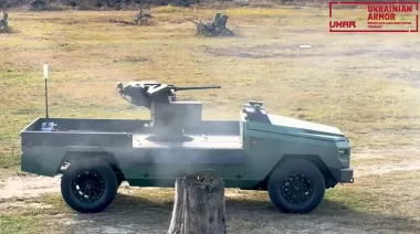 Ukrainian Armor manufacturer integrates combat module into Protector unmanned ground system