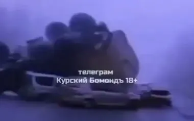 Russian army truck crushes three cars on road near Kursk. VIDEO