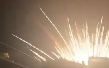 Russian air defence missile hits building in Gelendzhik. VIDEO