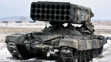 Операторы дронов Третьего корпуса уничтожили огнеметную систему РФ "Солнцепёк"