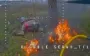 Drone hit occupier in back as he lay near fire. VIDEO