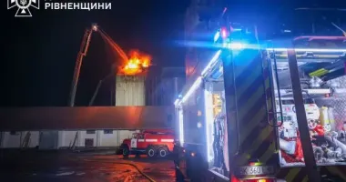 На Ровенщине ликвидировали масштабный пожар на элеваторе: огонь тушили более 14 часов