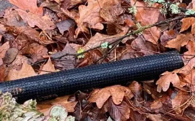 Debris from drone with explosives found in Obolonskyi district of Kyiv. PHOTO