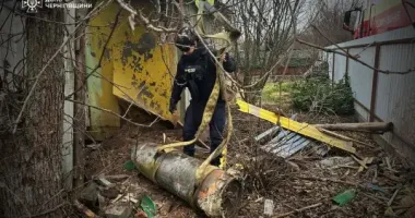 На Чернігівщині фрагмент "Кинджала" впав на подвір'я місцевого жителя