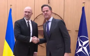 Shmyhal discussed strengthening air defence and frontline needs with Rutte in Brussels