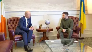 Премьер Ирландии встретил Зеленских в Дублине