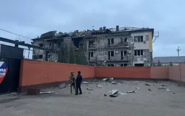 FSB building burned down as result of night UAV attack in Chechnya, - Russian media. PHOTO