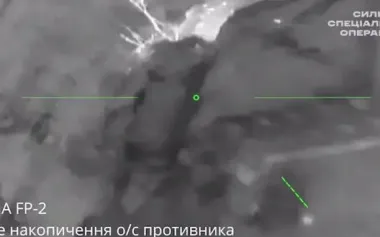 Enemy stockpiles in Pokrovsk, ammunition depot in Biloiarivka, and fuel depot in Luhansk region were hit, - Special Operations Forces. VIDEO