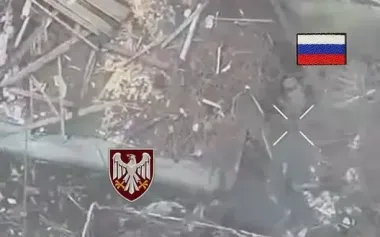 Paratrooper from 82nd Brigade eliminated two invaders in firefight, one of whom was group commander. VIDEO