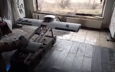 Occupier hurls obscenities after failed Molniya-2 kamikaze drone launch. VIDEO