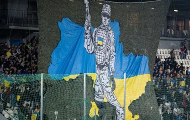 УЄФА покарав Україну за банер про Росію