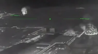 Head of Ukraine's drone forces posts video of hits on Russian oil refinery and steelworks in occupied territory