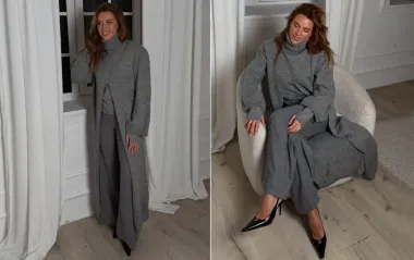 Как составить монохромный "лук" на зиму: жена Решетника задает тренды