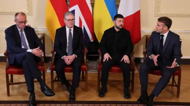 Премьер Британии встретил Зеленского, Макрона и Мерца на Даунинг-стрит