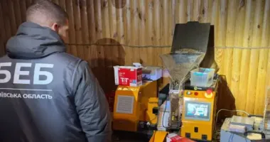 На Київщині ліквідували підпільний цех із виготовлення сигарет під виглядом відомих брендів