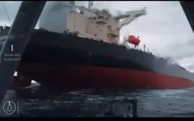 Security Service of Ukraine Sea Baby naval drones strike Russian shadow fleet tanker Dashan in Black Sea – sources. VIDEO