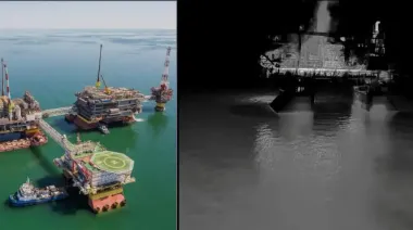 Ukrainian drones launch second attack on Russian oil rigs in Caspian Sea – source