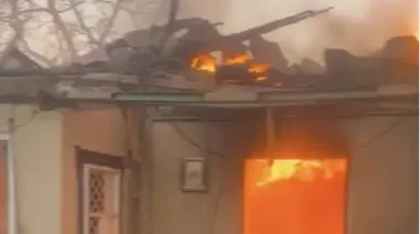 Blaze hits home of man who survived Odesa strike that killed his wife and baby last year
