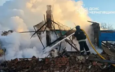 Occupiers attacked petrol station, house, and administrative building in Chernihiv region: woman was injured. VIDEO+PHOTOS