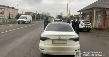 В Тернопольской области водитель-нарушитель сбил полицейского