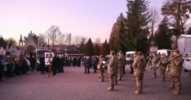 Військовий оркестр Волині вшанував пам’ять Степана Гіги на львівській церемонії