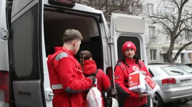 URCS helps victims of Russian UAV attack in Zaporizhia region