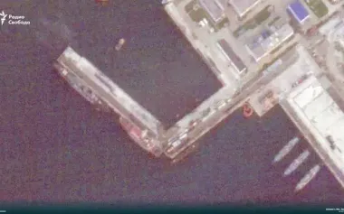 Destruction of submarine "Varshavyanka": satellite photos of berth