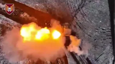 Footage shows Ukraine's Air Assault Forces smashing Russian armoured convoy on Pokrovsk front – video