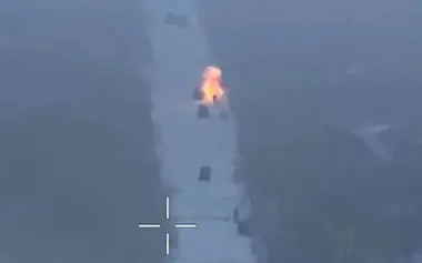 Destruction of group of occupiers on 16 quad bikes in Dobropillia direction. VIDEO