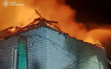 Over past 24 hours, Russian UAVs attacked four communities in Kharkiv region: two people were injured and fires broke out. PHOTOS